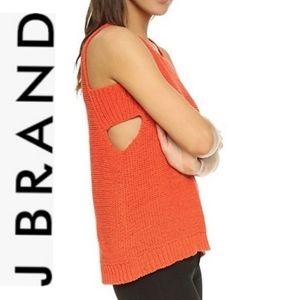 J BRAND Cut-Out Sweater Tank Top EUC